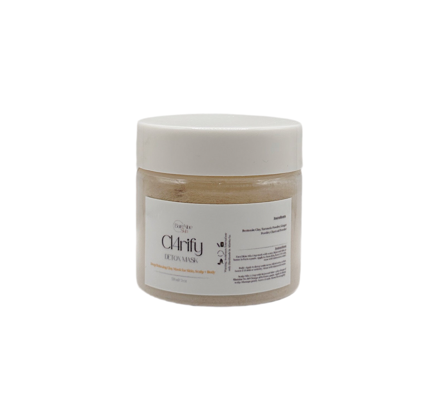 CL4RIFY SKIN, SCALP + BODY DETOX CLAY MASK
